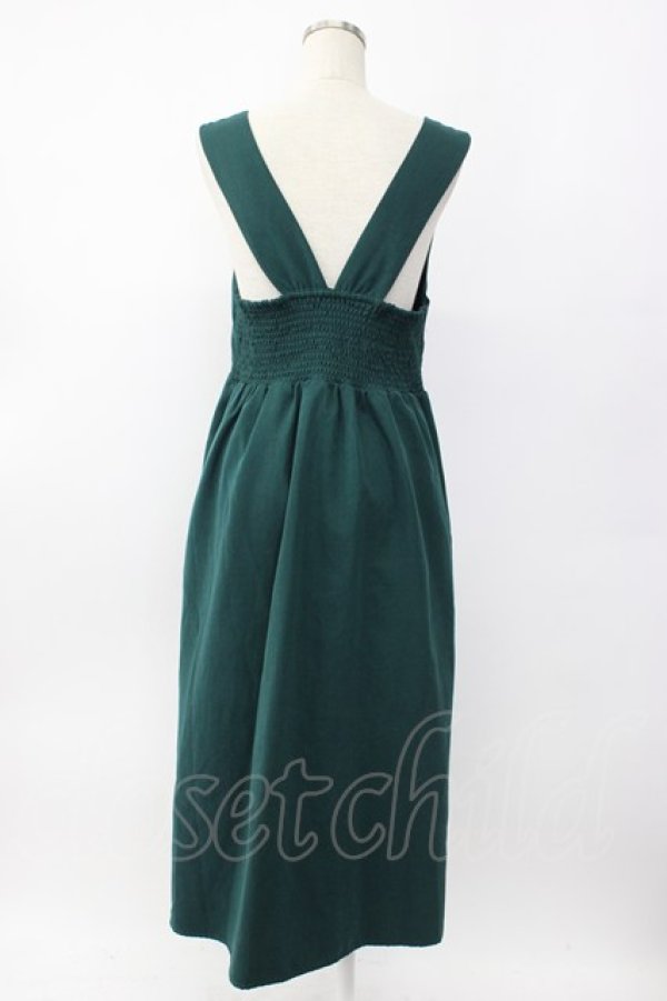 画像2: axes femme / フロントプリーツジャンスカ  グリーン T-26-02-08-018-AX-OP-SA-ZT (2)