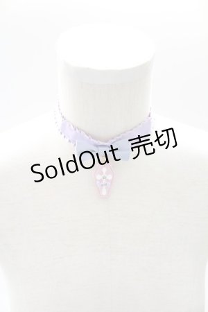 画像: Angelic Pretty / Horrorコフィンチョーカー  パープル T-26-02-10-025-AP-AC-SA-ZT