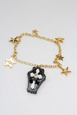 画像: Angelic Pretty / Horrorコフィンブレスレット  ブラック T-26-02-10-027-AP-AC-SA-ZT