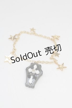 画像: Angelic Pretty / Horrorコフィンブレスレット  ブラック T-26-02-10-027-AP-AC-SA-ZT