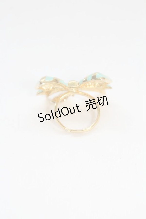 画像2: Angelic Pretty / Sweetストライプリボンリング  ミント T-26-02-10-028-AP-AC-SA-ZT (2)