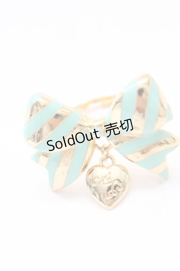 画像5: Angelic Pretty / Sweetストライプリボンリング  ミント T-26-02-10-028-AP-AC-SA-ZT (5)