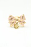 画像1: Angelic Pretty / Sweetストライプリボンリング  ピンク T-26-02-10-029-AP-AC-SA-ZT (1)