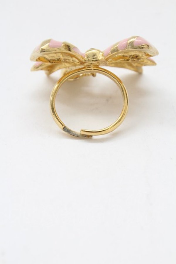 画像2: Angelic Pretty / Sweetストライプリボンリング  ピンク T-26-02-10-029-AP-AC-SA-ZT (2)