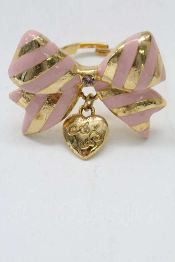 画像4: Angelic Pretty / Sweetストライプリボンリング  ピンク T-26-02-10-029-AP-AC-SA-ZT (4)