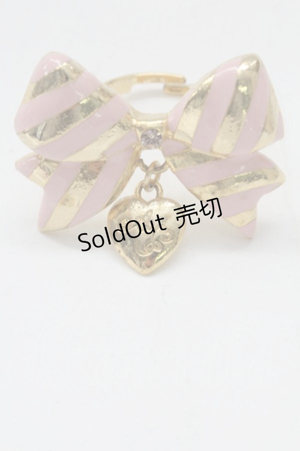 画像4: Angelic Pretty / Sweetストライプリボンリング  ピンク T-26-02-10-029-AP-AC-SA-ZT575F005 (4)