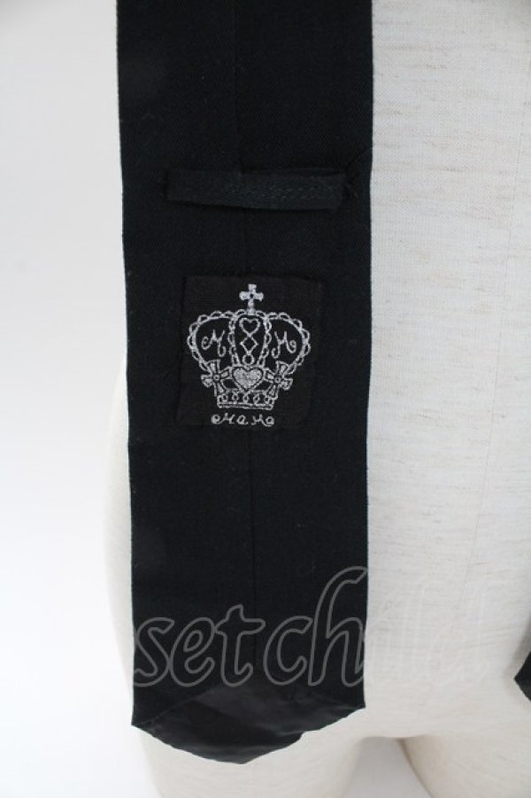 画像4: MAM / 音符刺繍ネクタイ  黒Ｘピンク T-26-02-10-030-LO-ZA-SA-ZT (4)