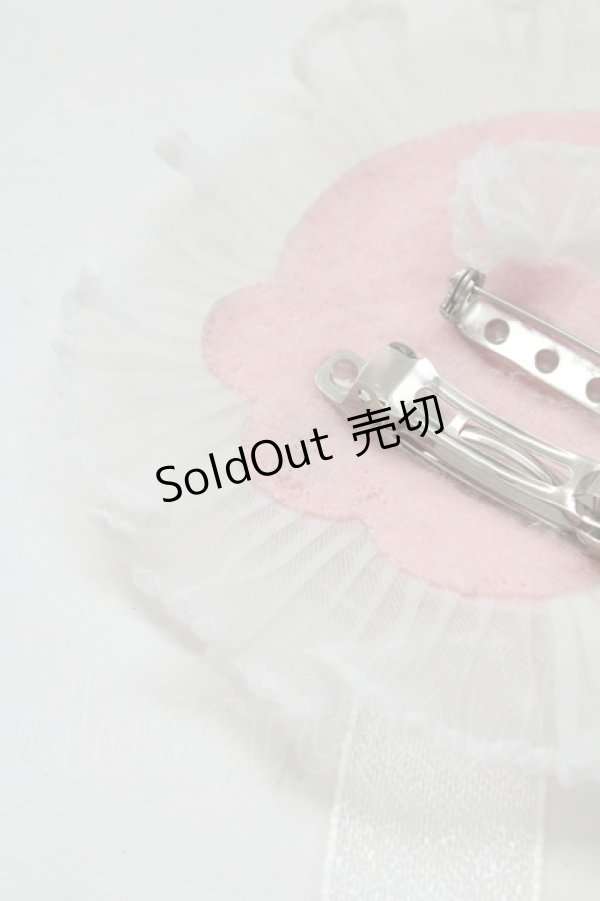 画像3: Nile Perch / ワッペン バレッタ&ブローチ<月&雲>  白 T-26-02-10-033-LO-AC-SA-ZT (3)