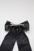 画像2: LOLITAその他(お買取対象外) / チェーンクロスリボンクリップ  黒Ｘシルバー T-26-02-10-034-LO-AC-SA-ZT (2)