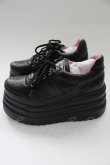 画像4: YOSUKE / 厚底レースアップスニーカー 25.0cm ブラック T-26-02-10-037-PU-SH-OW-ZT (4)