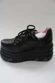 画像5: YOSUKE / 厚底レースアップスニーカー 25.0cm ブラック T-26-02-10-037-PU-SH-OW-ZT (5)