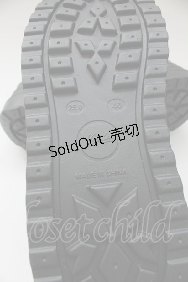 画像10: YOSUKE / 厚底レースアップスニーカー 25.0cm ブラック T-26-02-10-037-PU-SH-OW-ZT (10)