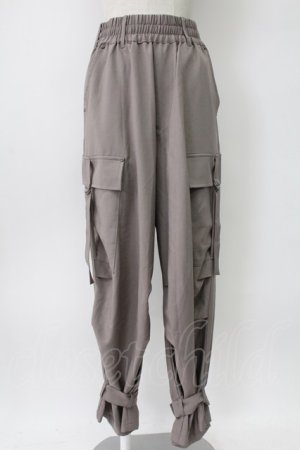 画像: axes femme / ミリタリー風カーゴパンツ  カーキ T-26-02-10-010-AX-PA-SA-ZT