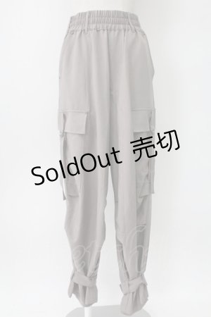 画像: axes femme / ミリタリー風カーゴパンツ  カーキ T-26-02-10-010-AX-PA-SA-ZT596