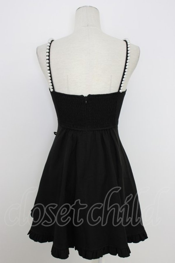 画像2: Rojita / フロントカットキャミワンピース  黒Ｘ白 T-26-02-10-002-LO-OP-SA-ZT (2)