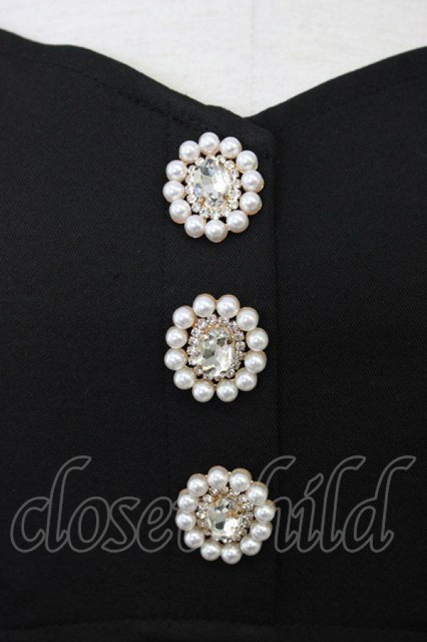 画像3: Rojita / フロントカットキャミワンピース  黒Ｘ白 T-26-02-10-002-LO-OP-SA-ZT (3)