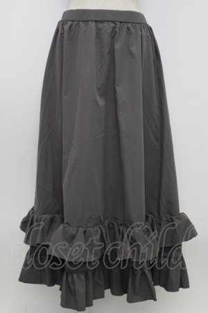 画像: FLC / 皆方由衣コラボ/ティアードスカート L グレー T-26-02-15-003-LO-SK-SA-ZT