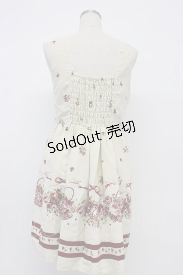 画像2: axes femme / フローラルメルヘン柄ワンピース M キナリ T-26-02-15-034-AX-OP-SA-ZT (2)
