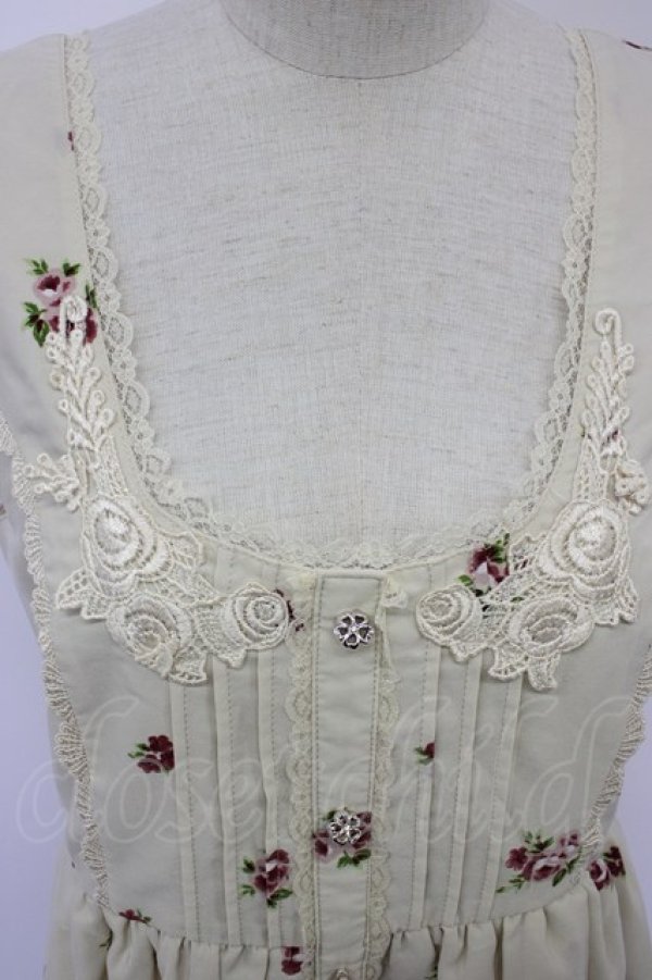 画像3: axes femme / フローラルメルヘン柄ワンピース M キナリ T-26-02-15-034-AX-OP-SA-ZT (3)