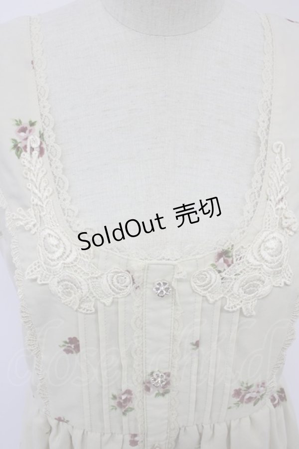 画像3: axes femme / フローラルメルヘン柄ワンピース M キナリ T-26-02-15-034-AX-OP-SA-ZT (3)