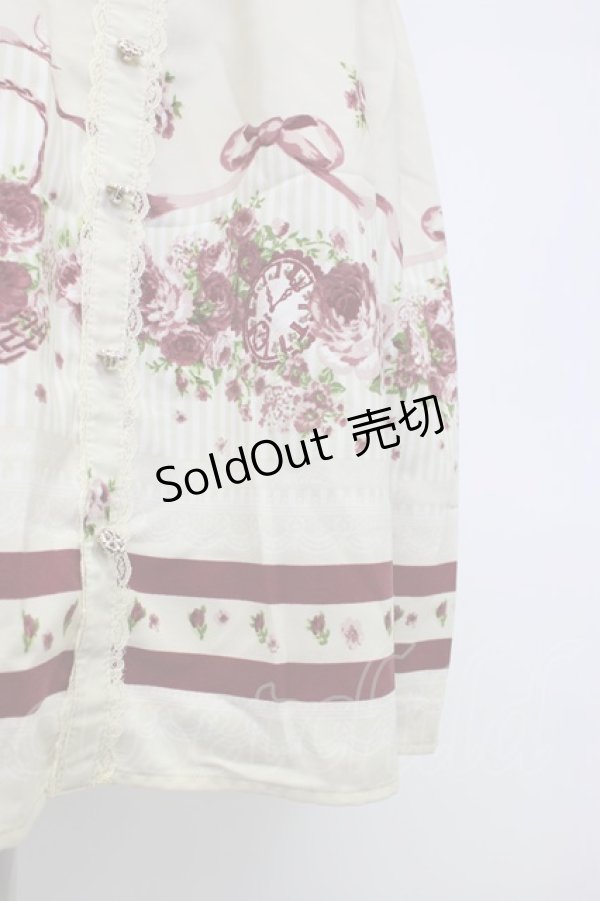 画像4: axes femme / フローラルメルヘン柄ワンピース M キナリ T-26-02-15-034-AX-OP-SA-ZT (4)