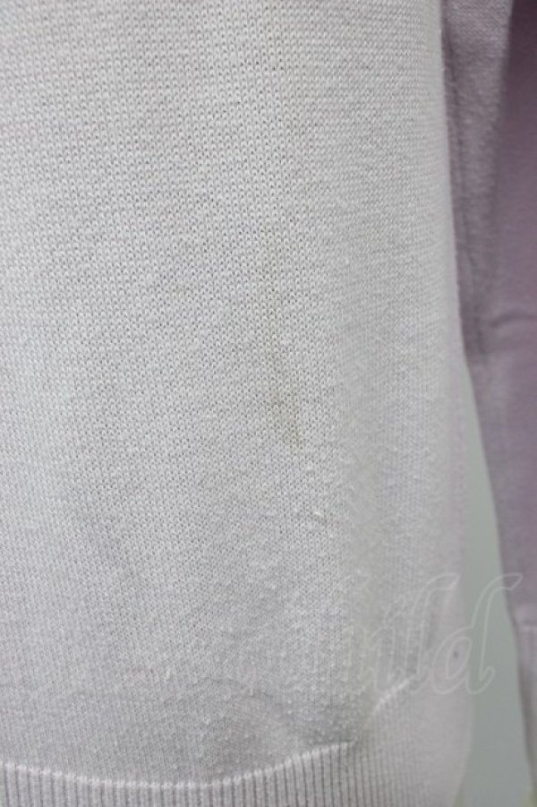 画像3: Ank Rouge / 襟型チュール型抜き長袖ニットトップス M ラベンダー T-26-02-15-035-CA-TO-HR-ZT (3)