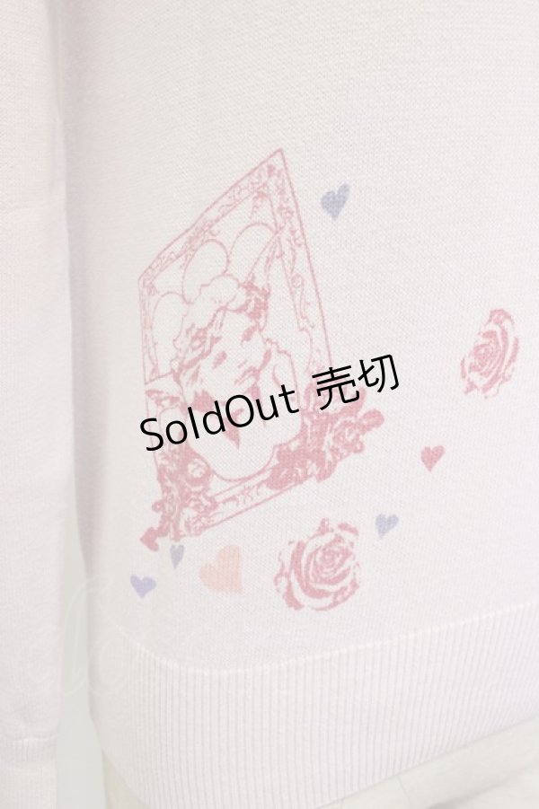 画像6: Ank Rouge / 襟型チュール型抜き長袖ニットトップス M ラベンダー T-26-02-15-035-CA-TO-HR-ZT (6)