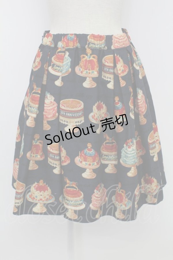 画像2: Jane Marple / アニバーサリーケーキミニスカート  ネイビー T-26-02-15-004-JM-SK-SA-ZT (2)