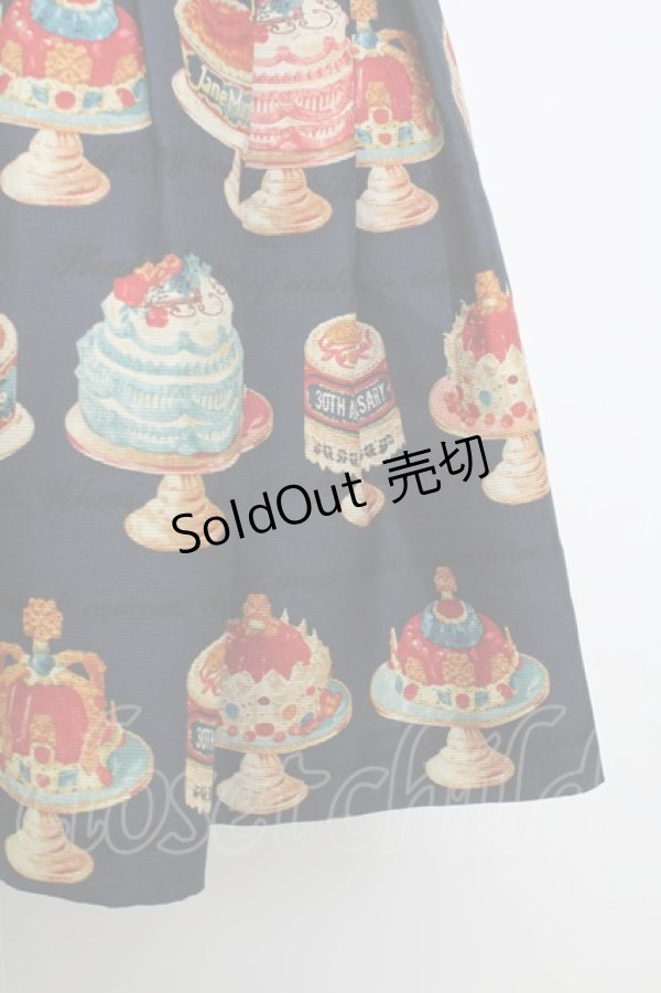 画像3: Jane Marple / アニバーサリーケーキミニスカート  ネイビー T-26-02-15-004-JM-SK-SA-ZT (3)