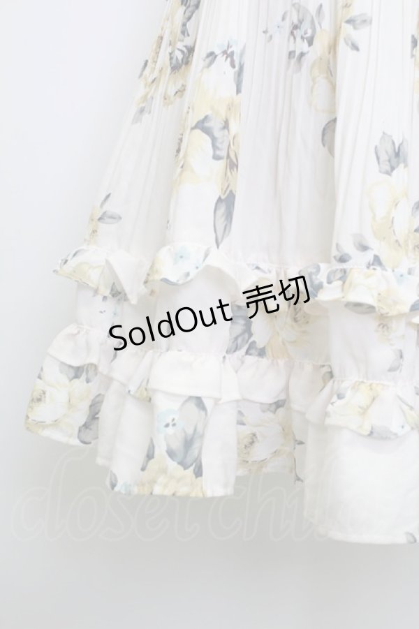 画像3: axes femme / 薔薇柄プリーツフリルスカート  キナリ T-26-02-15-005-AX-SK-SA-ZT555 (3)