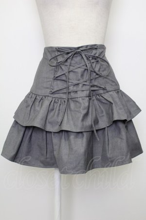 画像: jouetie / レースアップティアードミニスカパン M グレー T-26-02-15-006-EL-SK-SA-ZT