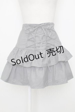 画像: jouetie / レースアップティアードミニスカパン M グレー T-26-02-15-006-EL-SK-SA-ZT555