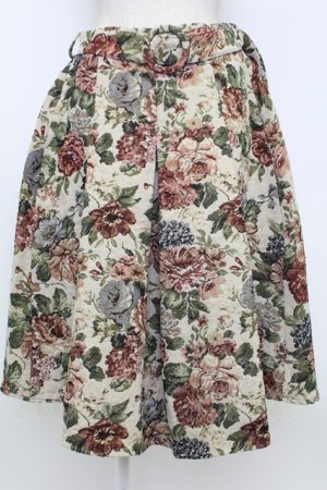 画像: axes femme POETIQUE / ゴブランタックＡラインスカート  ブラウン T-26-02-15-007-AX-SK-SA-ZT