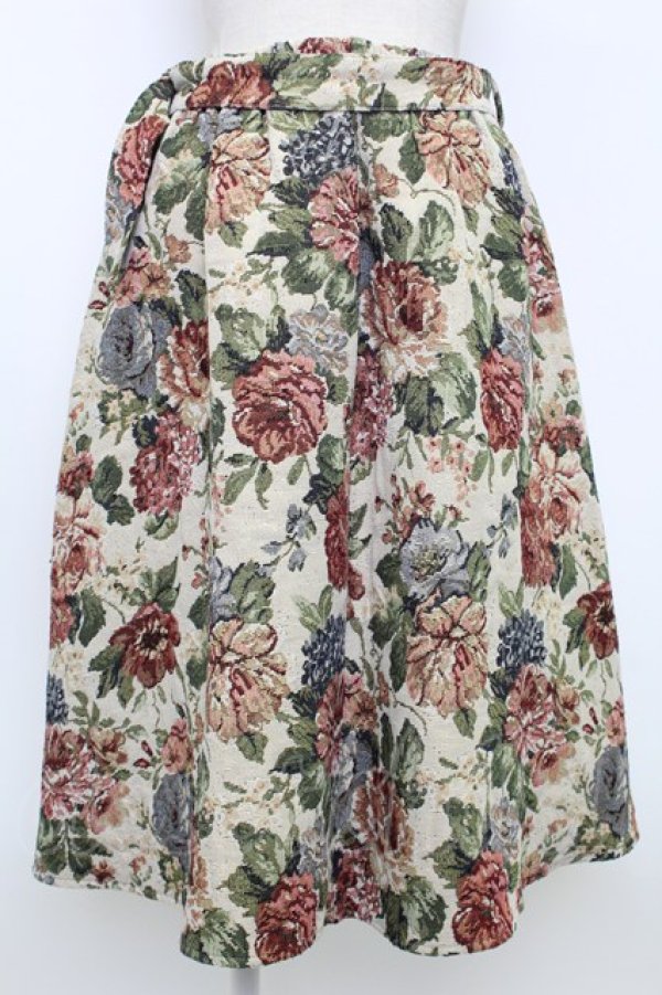 画像2: axes femme POETIQUE / ゴブランタックＡラインスカート  ブラウン T-26-02-15-007-AX-SK-SA-ZT (2)