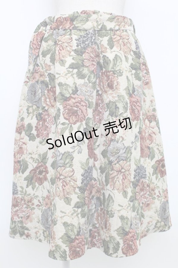 画像2: axes femme POETIQUE / ゴブランタックＡラインスカート  ブラウン T-26-02-15-007-AX-SK-SA-ZT (2)