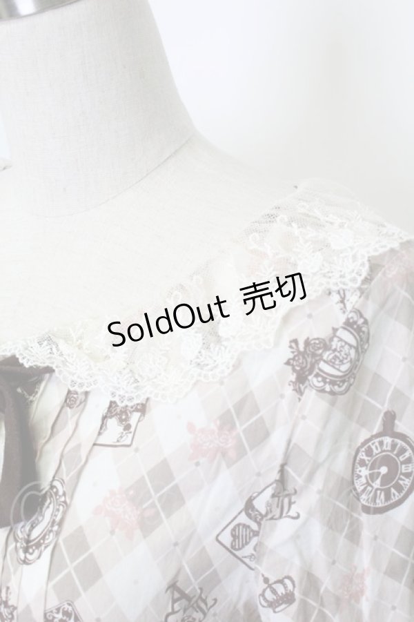 画像4: Ank Rouge / トランプ柄長袖ブラウス M ピンク T-26-02-15-009-CA-BL-SA-ZT543 (4)