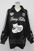 画像1: Honey Cinnamon / Honey Kitten袖ラインユニフォームトップス  黒Ｘ白 T-26-02-15-012-LO-JA-SA-ZT (1)