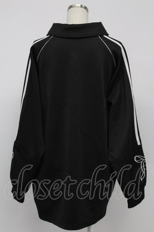 画像2: Honey Cinnamon / Honey Kitten袖ラインユニフォームトップス  黒Ｘ白 T-26-02-15-012-LO-JA-SA-ZT (2)