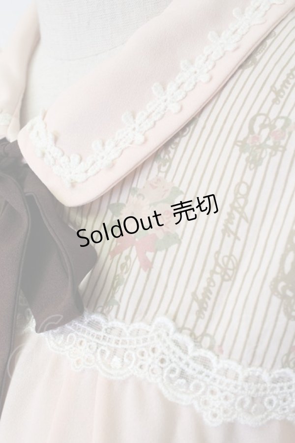 画像4: Ank Rouge / ストライプ柄切替ブラウス  ピンク T-26-02-15-001-CA-BL-SA-ZT543 (4)