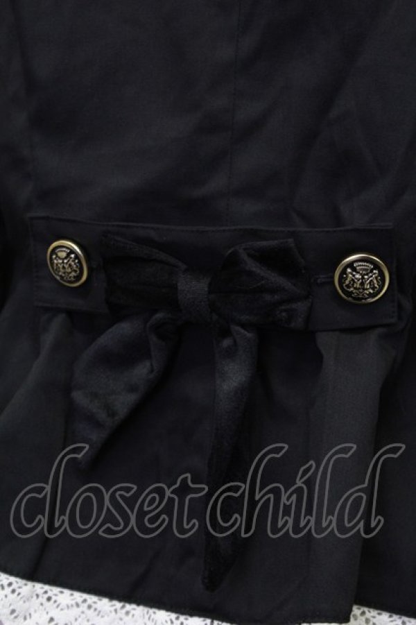 画像3: Eri Aino's collaboration / ツイル*ベロアジャケット LL 黒Ｘ白 T-26-02-15-013-PU-JA-SA-ZT (3)