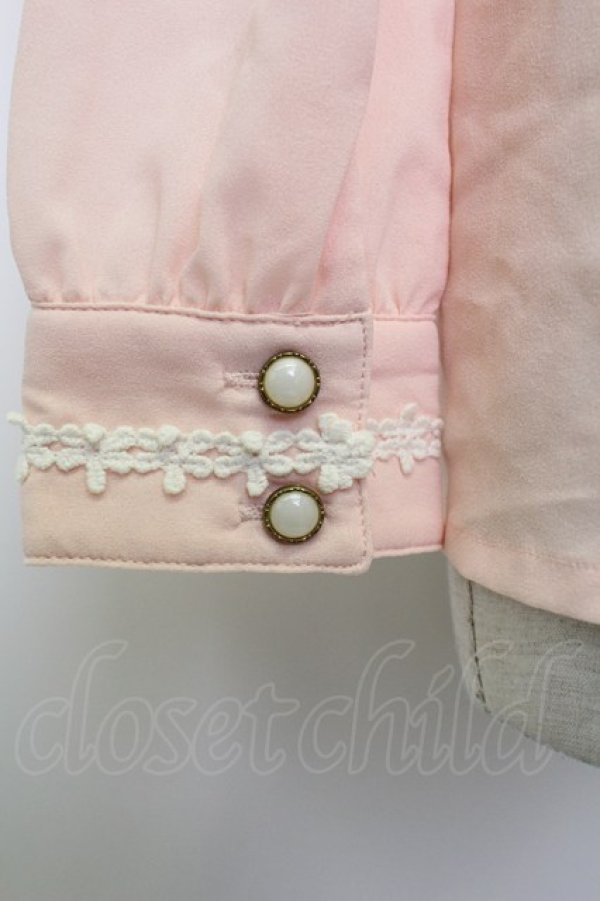 画像5: Ank Rouge / ストライプ柄切替ブラウス  ピンク T-26-02-15-001-CA-BL-SA-ZT (5)