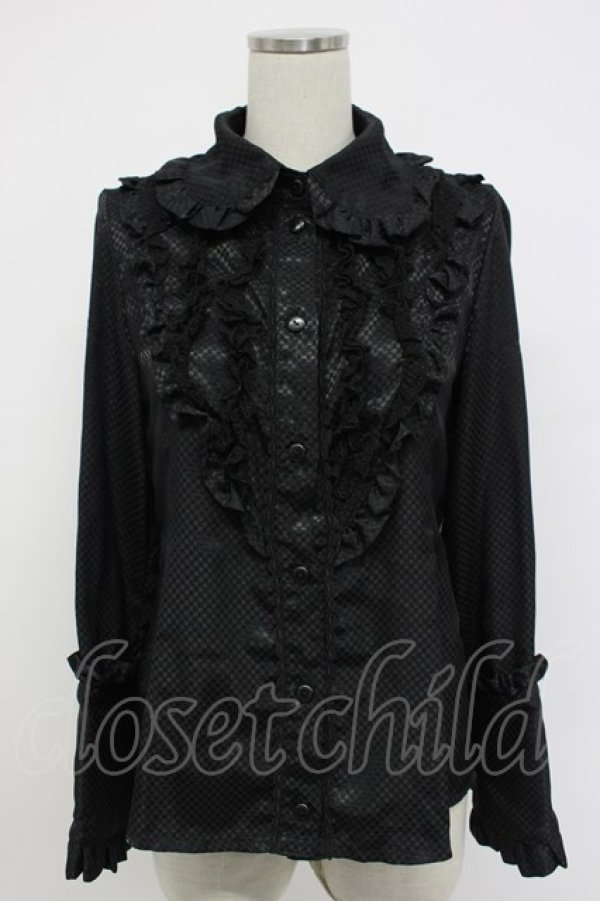 画像1: ALICE and the PIRATES / 「BABY仕掛けのFairy tale〜Pop-up Labyrinthへようこそ〜」ブラウス  黒 T-26-02-15-016-PA-BL-SA-ZT (1)