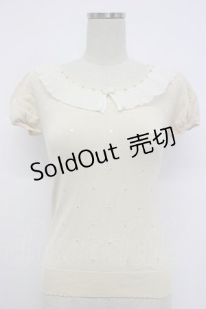 画像: LODISPOTTO / 襟付き半袖プルオーバー M アイボリー T-26-02-15-019-LO-TO-SA-ZT
