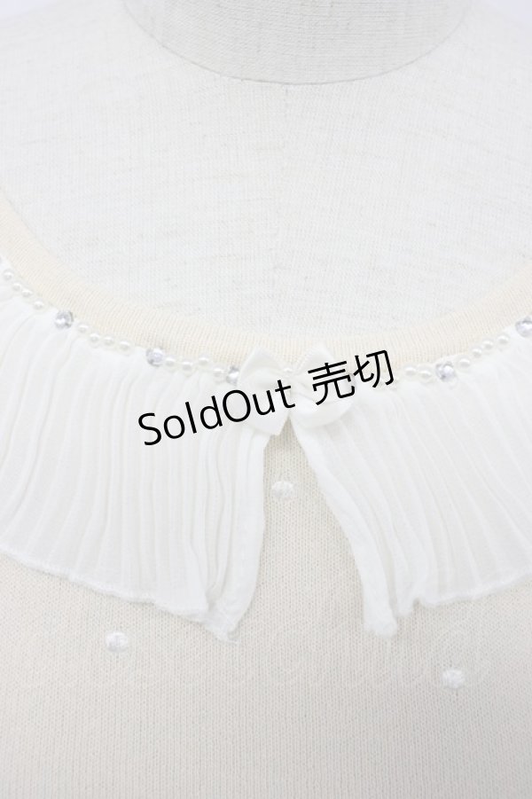 画像3: LODISPOTTO / 襟付き半袖プルオーバー M アイボリー T-26-02-15-019-LO-TO-SA-ZT (3)