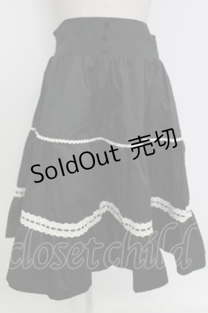 画像: Eri Aino's Collection / シャーロットの水曜日スカート LL 黒Ｘ白 T-26-02-15-021-PU-SK-SA-ZT