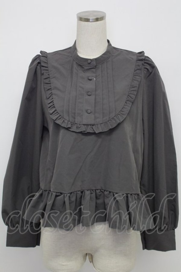 画像1: FLC / 皆方由衣コラボペプラムブラウス L グレー T-26-02-15-022-LO-BL-SA-ZT (1)