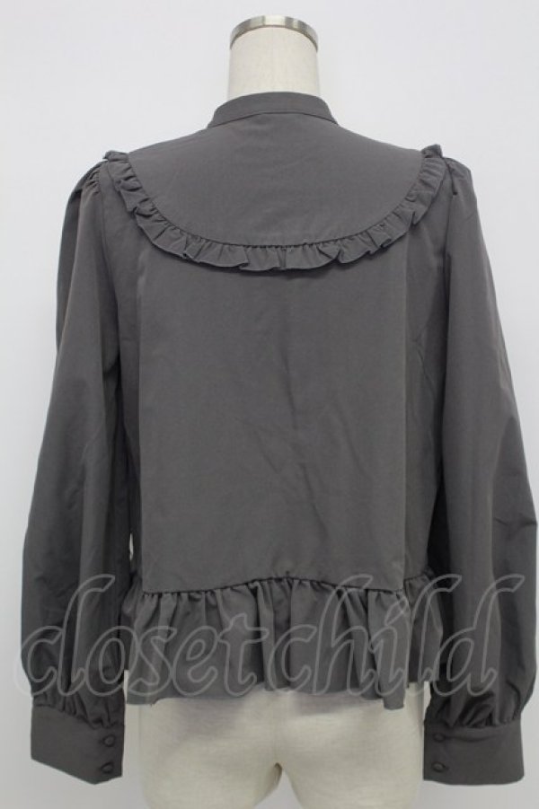 画像2: FLC / 皆方由衣コラボペプラムブラウス L グレー T-26-02-15-022-LO-BL-SA-ZT (2)