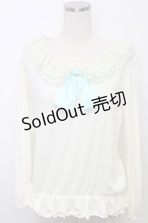 画像: Ank Rouge / 水玉襟長袖プルオーバー M アイボリー T-26-02-15-023-CA-TO-SA-ZT