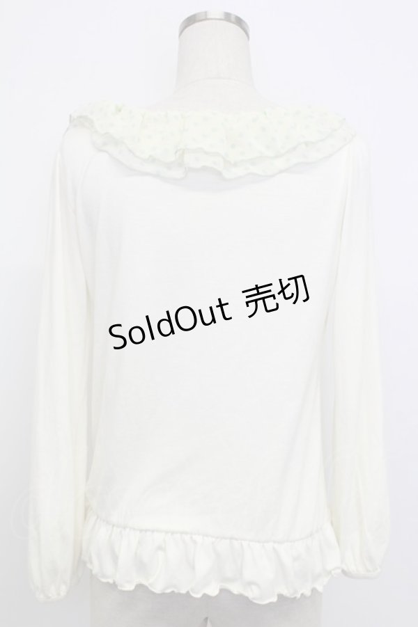 画像2: Ank Rouge / 水玉襟長袖プルオーバー M アイボリー T-26-02-15-023-CA-TO-SA-ZT (2)