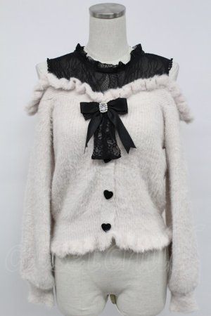 画像: LIZ LISA / レイヤード風肩あきニット  ピンクｘ黒 T-26-02-15-024-LO-TO-SA-ZT